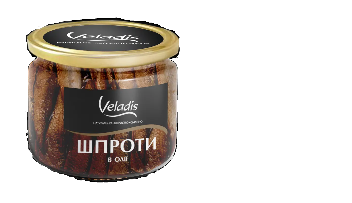 Шпроти VELADIS в олії, 300г